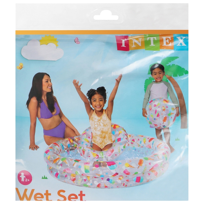 Бассейн надувной &laquo;Фрукты&raquo;, 122 х 25 см, с кругом и мячом, от 2 лет, 59460NP INTEX