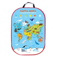 Незапинайка - защитная накидка на сиденье автомобиля &laquo;Карта Мира&raquo;, 67х47,5 см