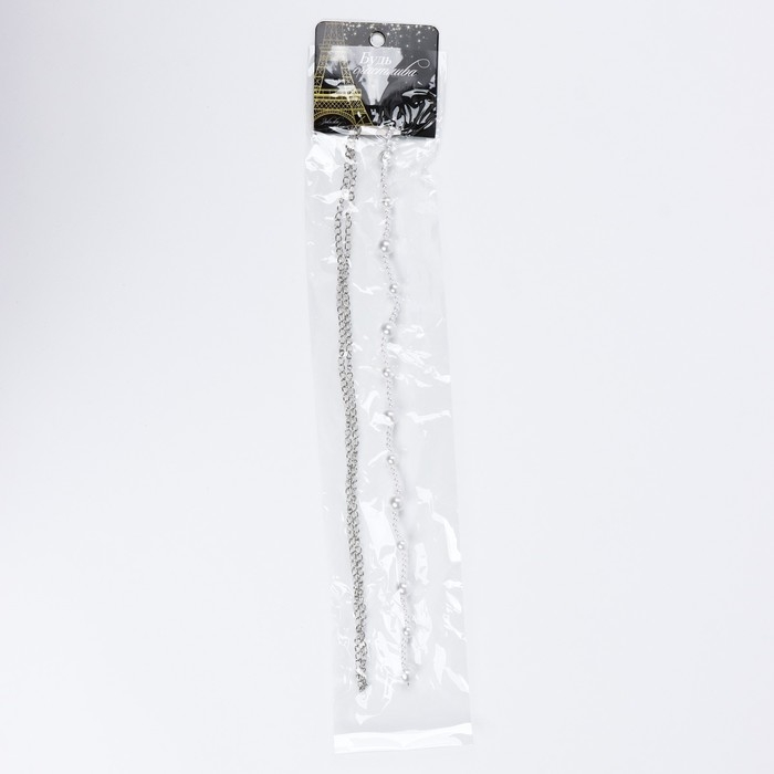 Заколка прядь с жемчугом новогодняя &laquo;Будь счастлива&raquo;, на Новый год, 7 х 6,4 см