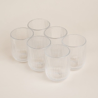 Набор стаканов стеклянных SL Home &laquo;Модерн&raquo;, 260 мл, 7,5&times;9,5 см, цвет прозрачный