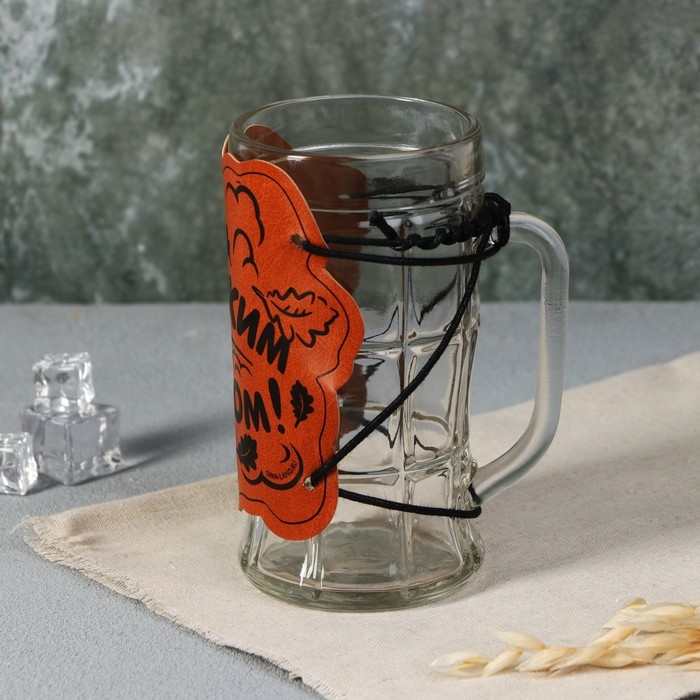 Кружка стеклянная пивная «С легким паром», 500мл Кружка стеклянная пивная «С легким паром», 500мл