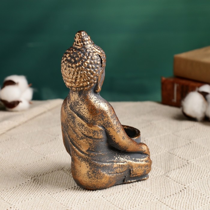 Подсвечник "Будда" винтаж 15,5см