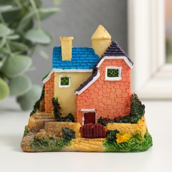 Фигурка для флорариума полистоун "Загородный коттедж" МИКС 8х6х7,5 см