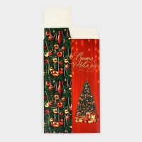 Коробка подарочная новогодняя складная &laquo;Шампанское &raquo;, 9.5 х 32.5 х 9.5 см, Новый год