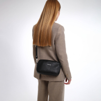 Сумка женская через плечо TEXTURA, маленький размер, цвет чёрный