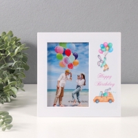 Фоторамка пластик на 1 фото 10х15 см "Детский праздник" МИКС 18,4х2х18,6 см