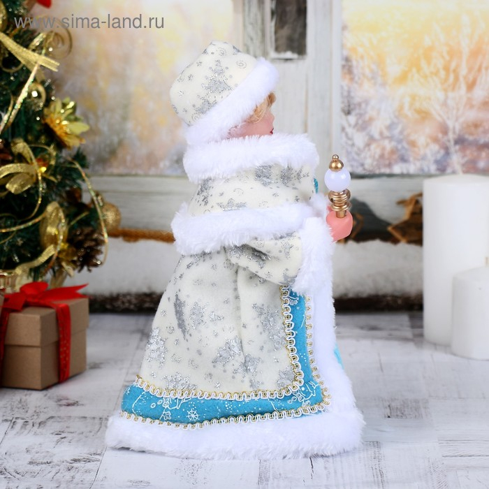 Снегурочка Снегурочка "Голубая шубка" двигается, 28 см