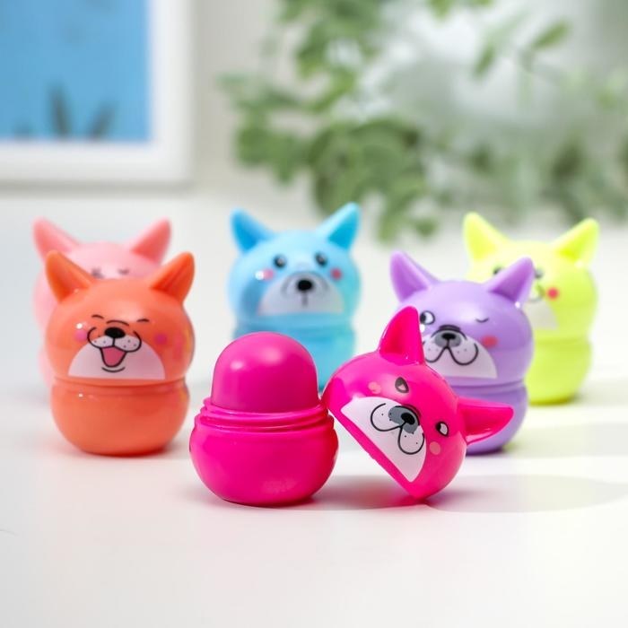 Бальзам для губ &laquo;Пёсик&raquo;, микс цветов и ароматов