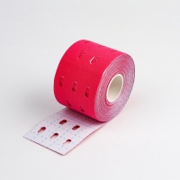 Кинезио - тейп, с перфорацией, 5 см &times; 5 м, цвет розовый