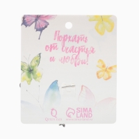 Брошь &laquo;Стрекоза&raquo;, граненые крылья, цвет синий в серебре