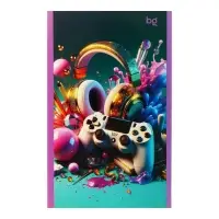 Блокнот А6, 24 листа в клетку на скрепке "Девочки", обложка мелованный картон, блок 60 г/м2, МИКС