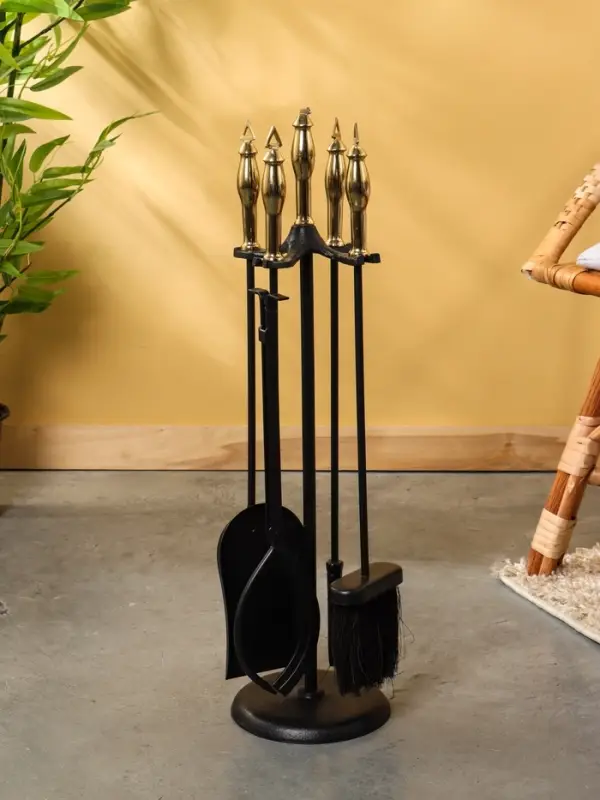 Каминный набор, сталь, алюминий 64 см