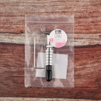 Нож поворотный для тиснения на коже, 9 &times; 2,7 см, цвет серебряный