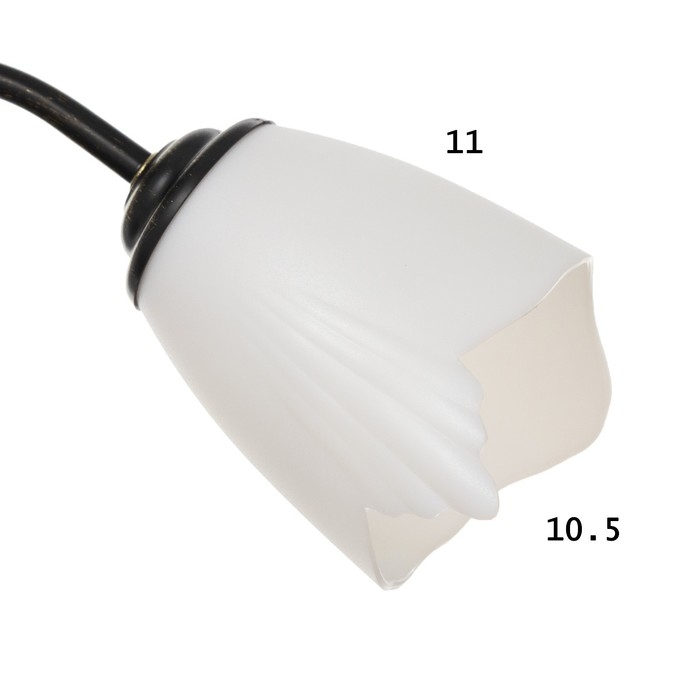 Люстра "Сусана" 3х15Вт Е27 черный/золото 53х53х32см BayerLux