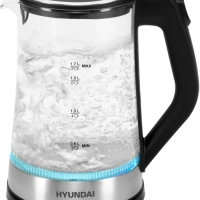Чайник HYK-G3401 1,7л 2200Вт черный (стекло)