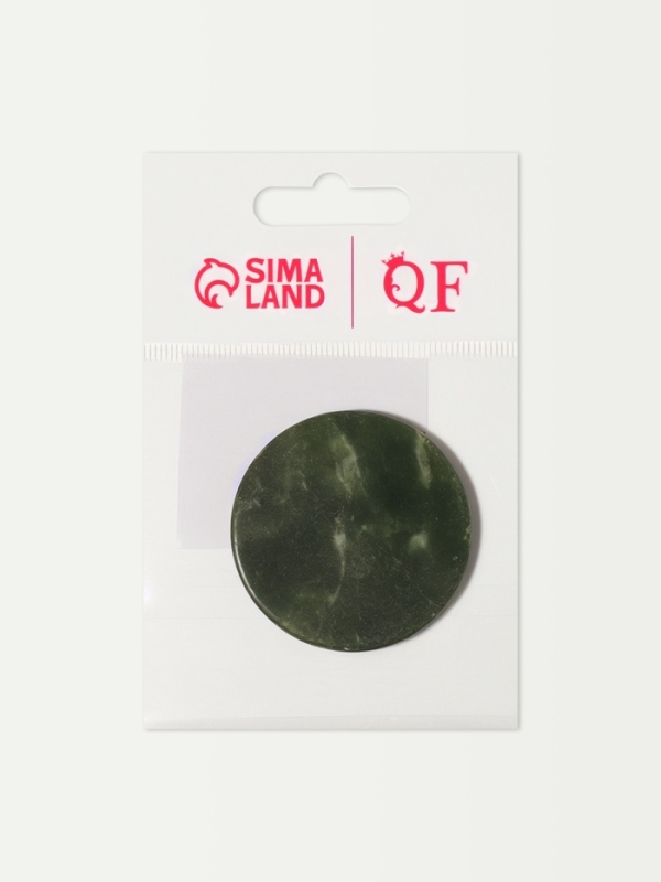 Камень д/клея d5см зеленый пакет QF