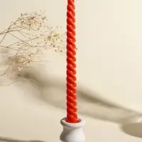 Набор свечей витых, 2х25 см, 4 шт, палитра оранжевого 25,5х8,8х2,4 см