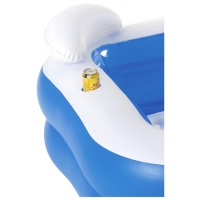 Бассейн надувной Bestway, 213&times;206&times;69 см, с сиденьями и подголовниками, от 6 лет, 54153