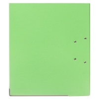 Папка-регистратор А4, 50 мм, Calligrata, ПВХ, тиснение "лен", металлическая окантовка, карман на корешок, собранная, фисташковая, микс