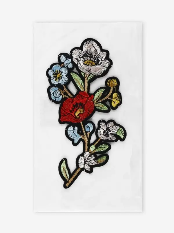 Термоаппликация &laquo;Цветы&raquo;, 16&times;8 см, разноцветная