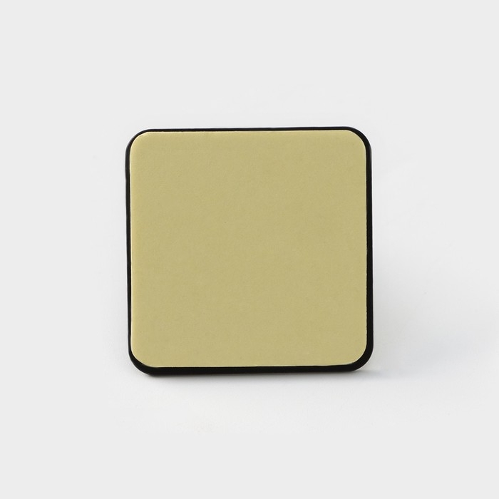 Крючки самоклеящиеся St&ouml;lz &laquo;Квадрат&raquo;, 2 шт, металл, цвет чёрный