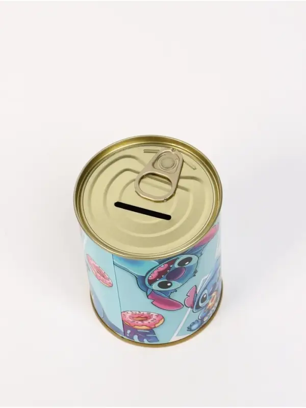 Копилка металлическая, 9.5 см&times;7.5 см&times;7.5 см, Стич