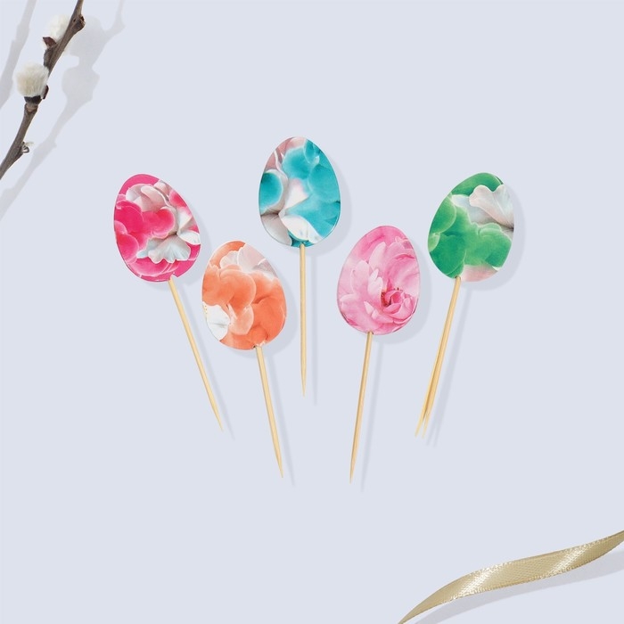 Пасхальный набор для украшения кулича &laquo;Нежность&raquo; на пасху, 18,5 х 16 х 1 см