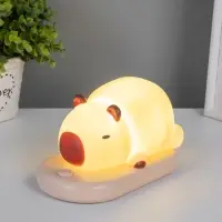 Ночник "Капибара на коврике" LED 3Вт 5V USB АКБ 9,3х15х13,2 см