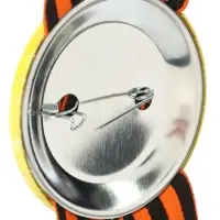 Значок закатной с георгиевской лентой &laquo;9 мая&raquo;