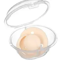 Соска - пустышка классическая, латекс, цв.айвори, в контейнере, от 6 мес., M&B