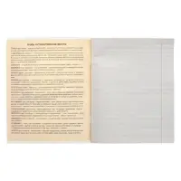 Тетрадь предметная 48 листов в линейку Calligrata, &laquo;Металл. Литература&raquo;, обложка мелованный картон, серые листы