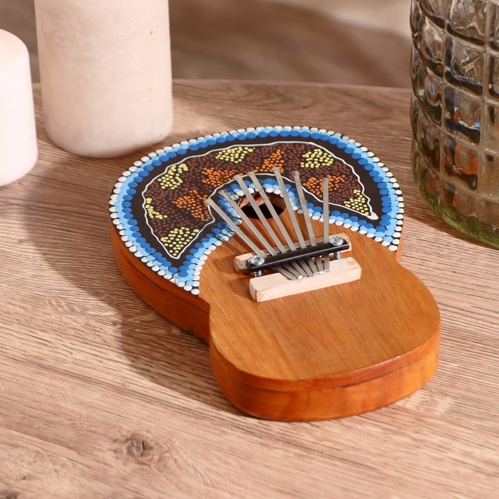 Сувенирный музыкальный инструмент "Калимба" МИКС 17х13х3 см