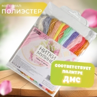 Набор ниток мулине №6, 8 &plusmn; 1 м, 12 шт