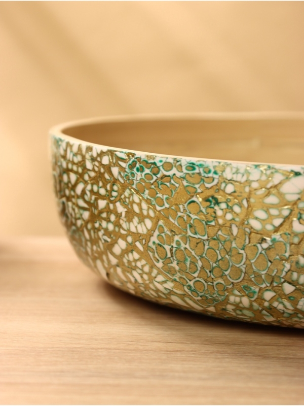 Салатник 30х30х8 см, бамбук