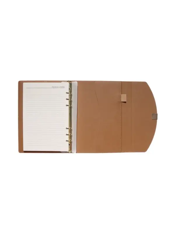 Органайзер на кольцах, A5, с клапаном, 80л, линия, к/зам, Оражевый