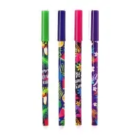 Ручка гелевая СТИРАЕМЫЕ ЧЕРНИЛА, стержень синий, 0.5 мм, корпус Тропики МИКС