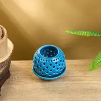 Аромалампа &laquo;Шар&raquo;, 9.5&times;9.5&times;9 см, керамика, голубая