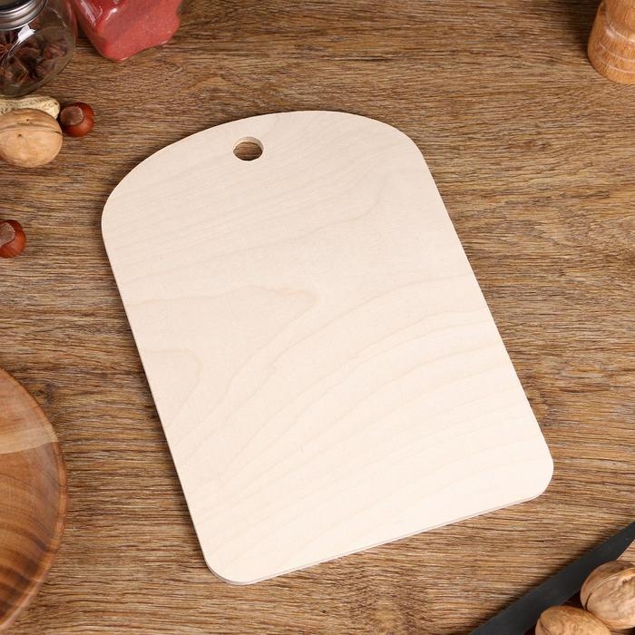 Доска разделочная сувенирная "Гжель. Катание на санках", 19,5&times;27,5 см