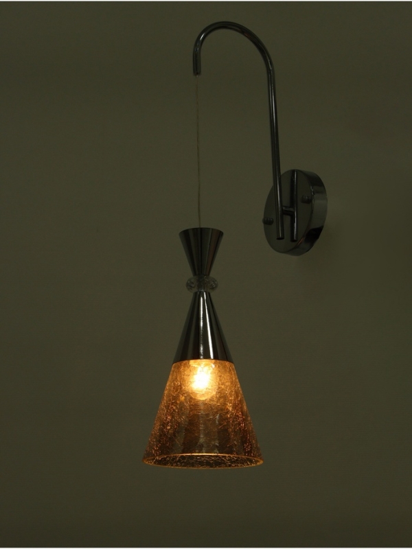 Бра &laquo;Рианна&raquo; 1х40Вт Е27 серебро 23х15х49+80см