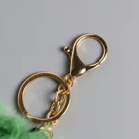 Пушистик на кольце "Клубника" красная 17х8х5 см