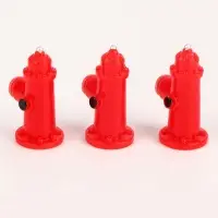 Миниатюра кукольная &laquo;Гидрант&raquo;, набор 3 шт., размер 1 шт. &mdash; 1,5 &times; 3 &times; 1,5 см