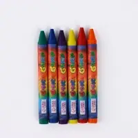 Мелки восковые 6 цветов в коробке &laquo;БукиБяки&raquo;