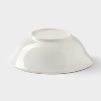 Тарелка глубокая фарфоровая Доляна White Label, 350 мл, d=15 см, цвет белый