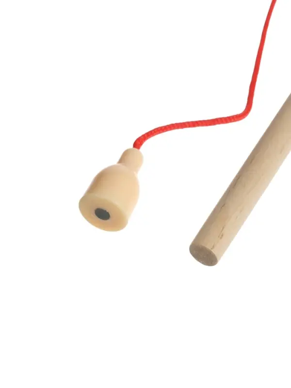 Детская деревянная пирамидка сортер с удочкой