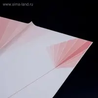 Пленка для цветов, розовый "Линии" 57&times;57 см