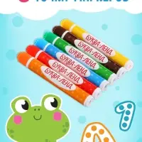 Раскраски набор &laquo;Рисуем точками&raquo;, 6 точка - маркеров, 8 раскрасок