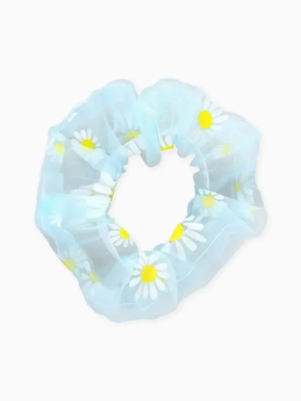 Резинка для волос &laquo;Ромашка&raquo; голубая, Холодное сердце