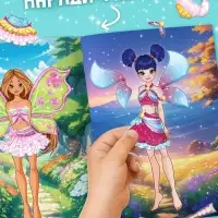 Книга с многоразовыми наклейками "Волшебные одевашки", 20 стр.