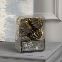 Гирлянда &laquo;Нить&raquo; 2 м с насадками &laquo;Серый фонарик&raquo;, IP20, прозрачная нить, 10 LED, батарейки AAх2 (нет в комплекте), свечение тёплое белое