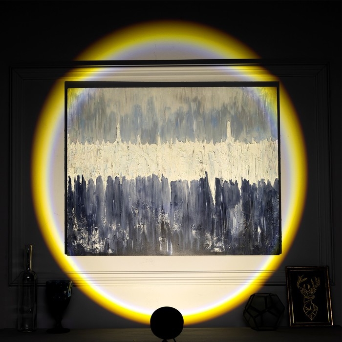 Световой прибор &laquo;Закат&raquo;, 5 картриджей, свечение тёплое белое, 5 В